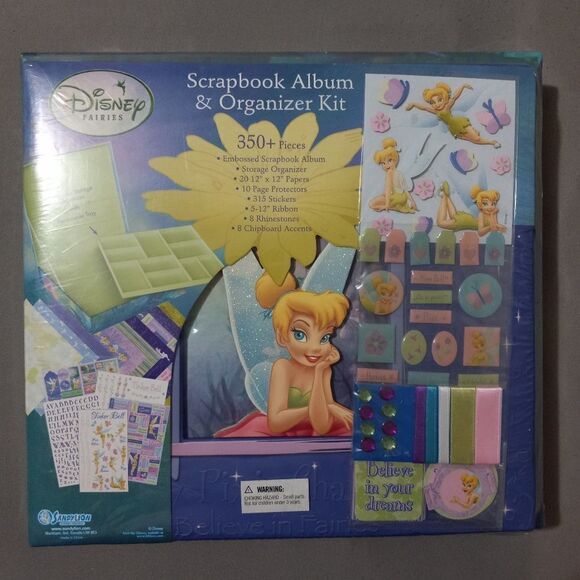 Disney Tinker Bell Scrapbook Photo Album With ALL Stickers & More - Picture 1 of 5